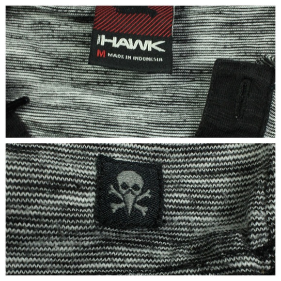 Sweat Tony Hawk Pre-owned - Taille XXL (2XL) - Blanc à Rayures - Zip Complet